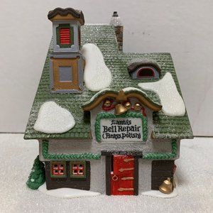 Dept 56 Santa's Bell Repair North Pole Village Lighted Christmas Building 1996